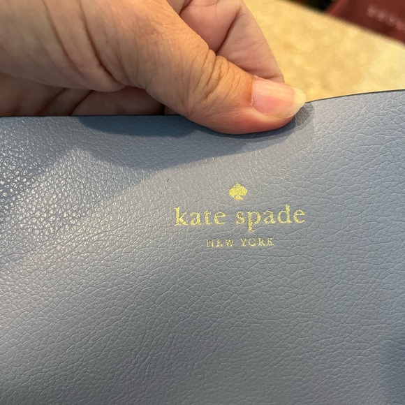 Kate Spade plaid tote with matching wristlet - Picture 2 of 8